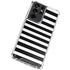 White and Black Stripes Galaxy S21 Ultra 5G Clear Case